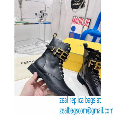 Fendi Fendigraphy leather biker boots 04 2022 - Click Image to Close