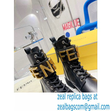 Fendi Fendigraphy leather biker boots 04 2022 - Click Image to Close