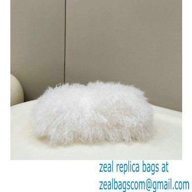 Fendi First Small White mohair wool bag 2022
