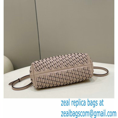 Fendi First Small nude braided leather bag 2022