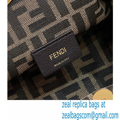 Fendi First Small nude braided leather bag 2022