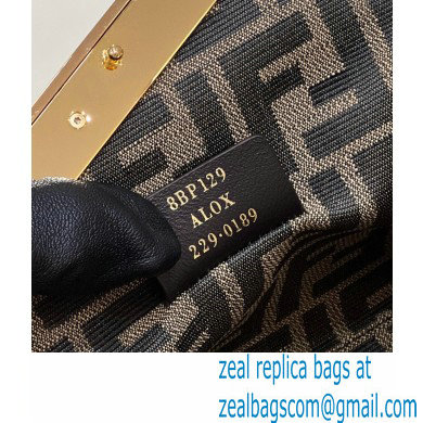 Fendi First Small nude braided leather bag 2022
