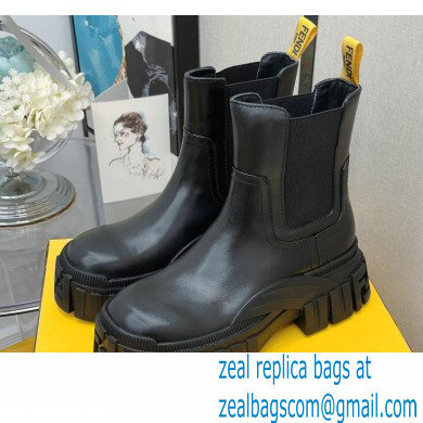 Fendi Force leather Chelsea boots Black 2022