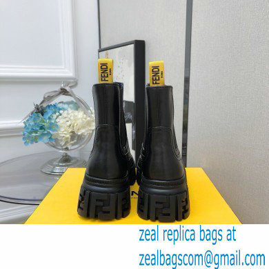 Fendi Force leather Chelsea boots Black 2022