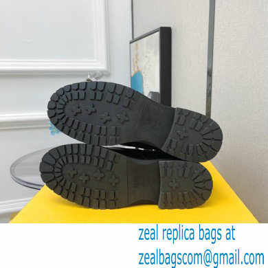 Fendi Heel 3cm Rockoko leather boots with stretch fabric F10