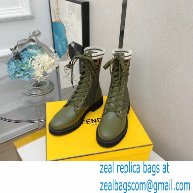 Fendi Heel 3cm Rockoko leather boots with stretch fabric F11 - Click Image to Close