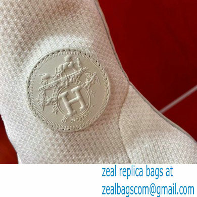 Hermes Fontaine 60 knit boots Top Quality White - Click Image to Close