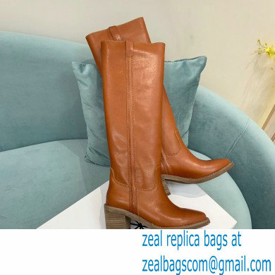 Isabel Marant Heel 6.5cm SEENIA LEATHER boots Brown 2022