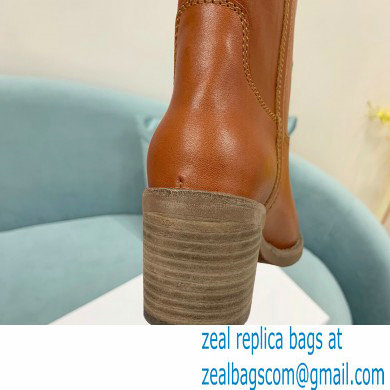 Isabel Marant Heel 6.5cm SEENIA LEATHER boots Brown 2022 - Click Image to Close