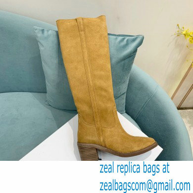 Isabel Marant Heel 6.5cm SEENIA LEATHER boots Suede Camel 2022 - Click Image to Close