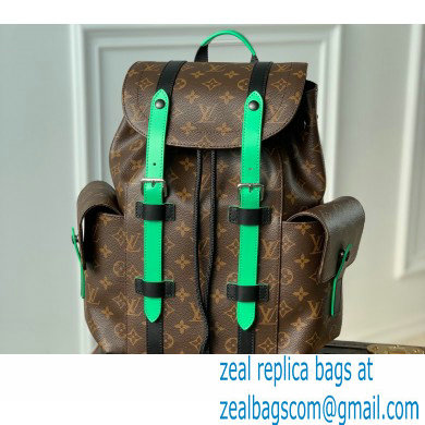 Louis Vuitton Monogram Canvas Christopher PM Backpack Bag Green