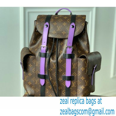 Louis Vuitton Monogram Canvas Christopher PM Backpack Bag M46247 Purple