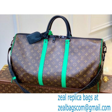 Louis Vuitton Monogram Canvas Keepall Bandouliere 50 Bag M46259 Green