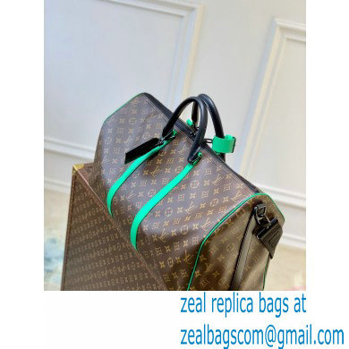 Louis Vuitton Monogram Canvas Keepall Bandouliere 50 Bag M46259 Green