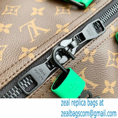 Louis Vuitton Monogram Canvas Keepall Bandouliere 50 Bag M46259 Green