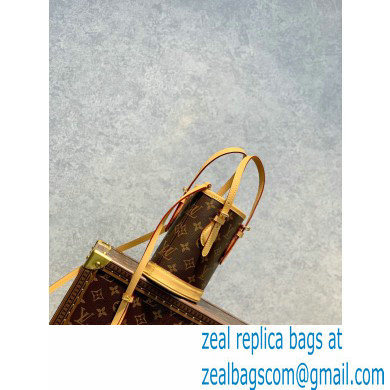 Louis Vuitton Monogram Canvas Nano Bucket Bag M81489 Brown