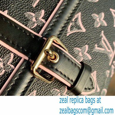 Louis Vuitton Monogram Canvas OnTheGo MM Tote Bag with an outside pocket M46154 Black