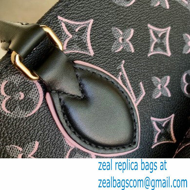 Louis Vuitton Monogram Canvas OnTheGo MM Tote Bag with an outside pocket M46154 Black