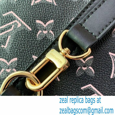 Louis Vuitton Monogram Canvas Speedy Bandouliere 25 Bag with an outside pocket M20852 Black - Click Image to Close