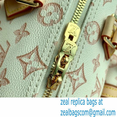 Louis Vuitton Monogram Canvas Speedy Bandouliere 25 Bag with an outside pocket M20919 Beige