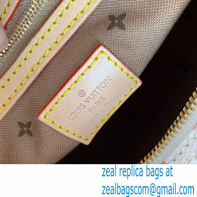 Louis Vuitton Monogram Canvas Speedy Bandouliere 25 Bag with an outside pocket M20919 Beige