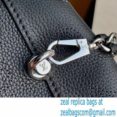 Louis Vuitton Perforated Mahina leather Why Knot PM Bag M20703 Black
