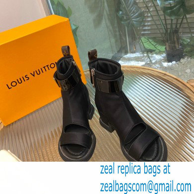 Louis Vuitton Satin Moonlight Ankle Boots Black 2022 - Click Image to Close