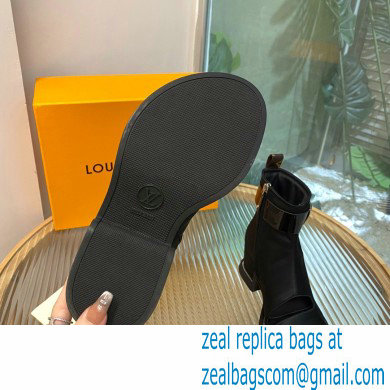 Louis Vuitton Satin Moonlight Ankle Boots Black 2022