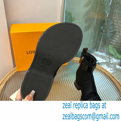 Louis Vuitton Satin Moonlight Ankle Boots Black 2022