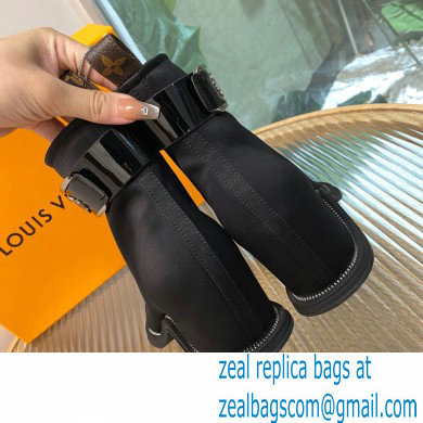 Louis Vuitton Satin Moonlight Ankle Boots Black 2022