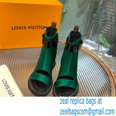 Louis Vuitton Satin Moonlight Ankle Boots Green 2022 - Click Image to Close