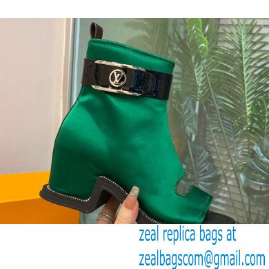 Louis Vuitton Satin Moonlight Ankle Boots Green 2022