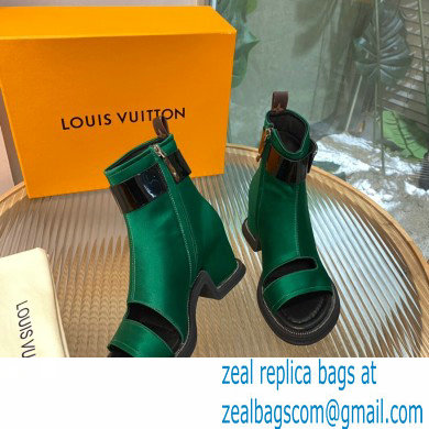 Louis Vuitton Satin Moonlight Ankle Boots Green 2022 - Click Image to Close