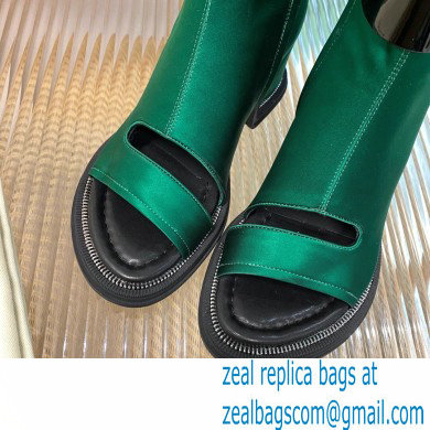 Louis Vuitton Satin Moonlight Ankle Boots Green 2022