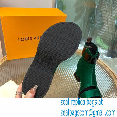 Louis Vuitton Satin Moonlight Ankle Boots Green 2022