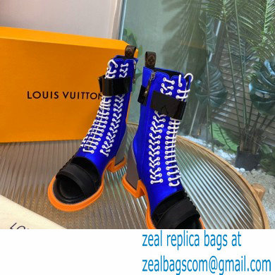 Louis Vuitton Satin Moonlight Half Boots Blue 2022