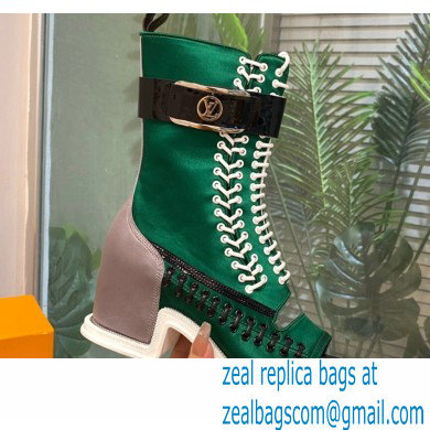 Louis Vuitton Satin Moonlight Half Boots Green 2022 - Click Image to Close