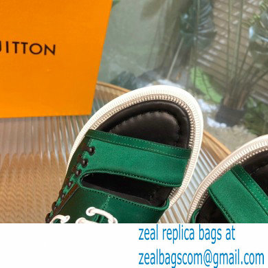 Louis Vuitton Satin Moonlight Half Boots Green 2022