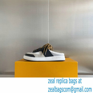 Louis Vuitton Suede Lous Open Back Sneakers Black/Gray 2022