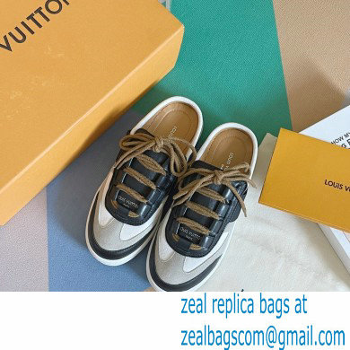 Louis Vuitton Suede Lous Open Back Sneakers Black/Gray 2022