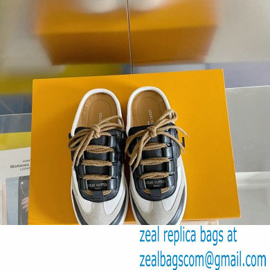 Louis Vuitton Suede Lous Open Back Sneakers Black/Gray 2022