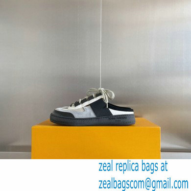 Louis Vuitton Suede Lous Open Back Sneakers Gray 2022 - Click Image to Close