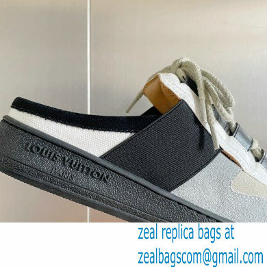 Louis Vuitton Suede Lous Open Back Sneakers Gray 2022 - Click Image to Close