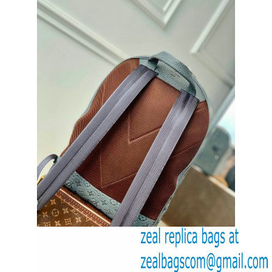 Louis Vuitton Taurillon Monogram leather Climbing Theme Ellipse Backpack Bag M20877 Gray