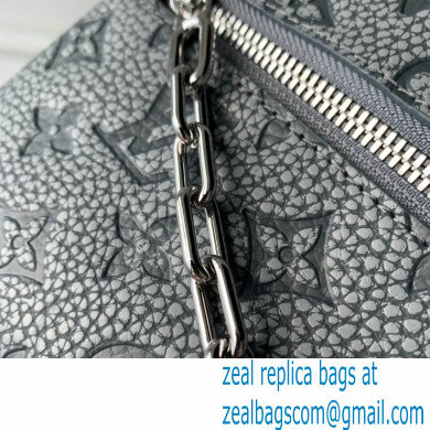 Louis Vuitton Taurillon Monogram leather Climbing Theme Mini Soft Trunk Bag Gray