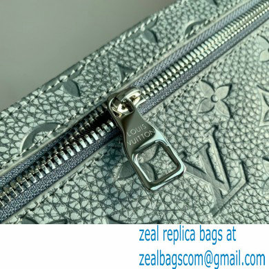 Louis Vuitton Taurillon Monogram leather Climbing Theme Standing Pouch Bag Gray