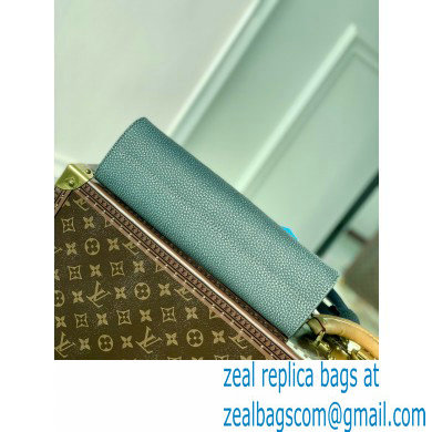 Louis Vuitton Taurillon Monogram leather Climbing Theme Standing Pouch Bag Gray