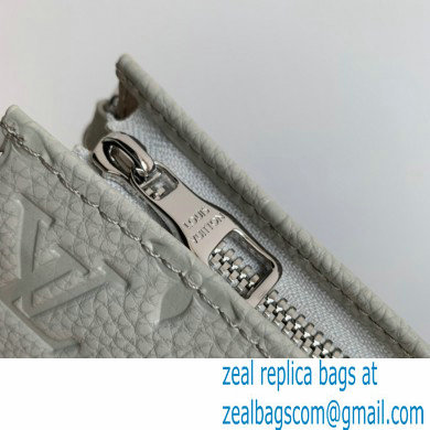 Louis Vuitton Taurillon Monogram leather Climbing Theme Standing Pouch Bag M81571 White