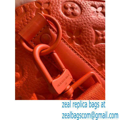 Louis Vuitton Taurillon Monogram leather Keepall Bandouliere 50 Bag M20963 Orange - Click Image to Close