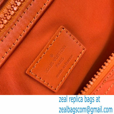 Louis Vuitton Taurillon Monogram leather Keepall Bandouliere 50 Bag M20963 Orange